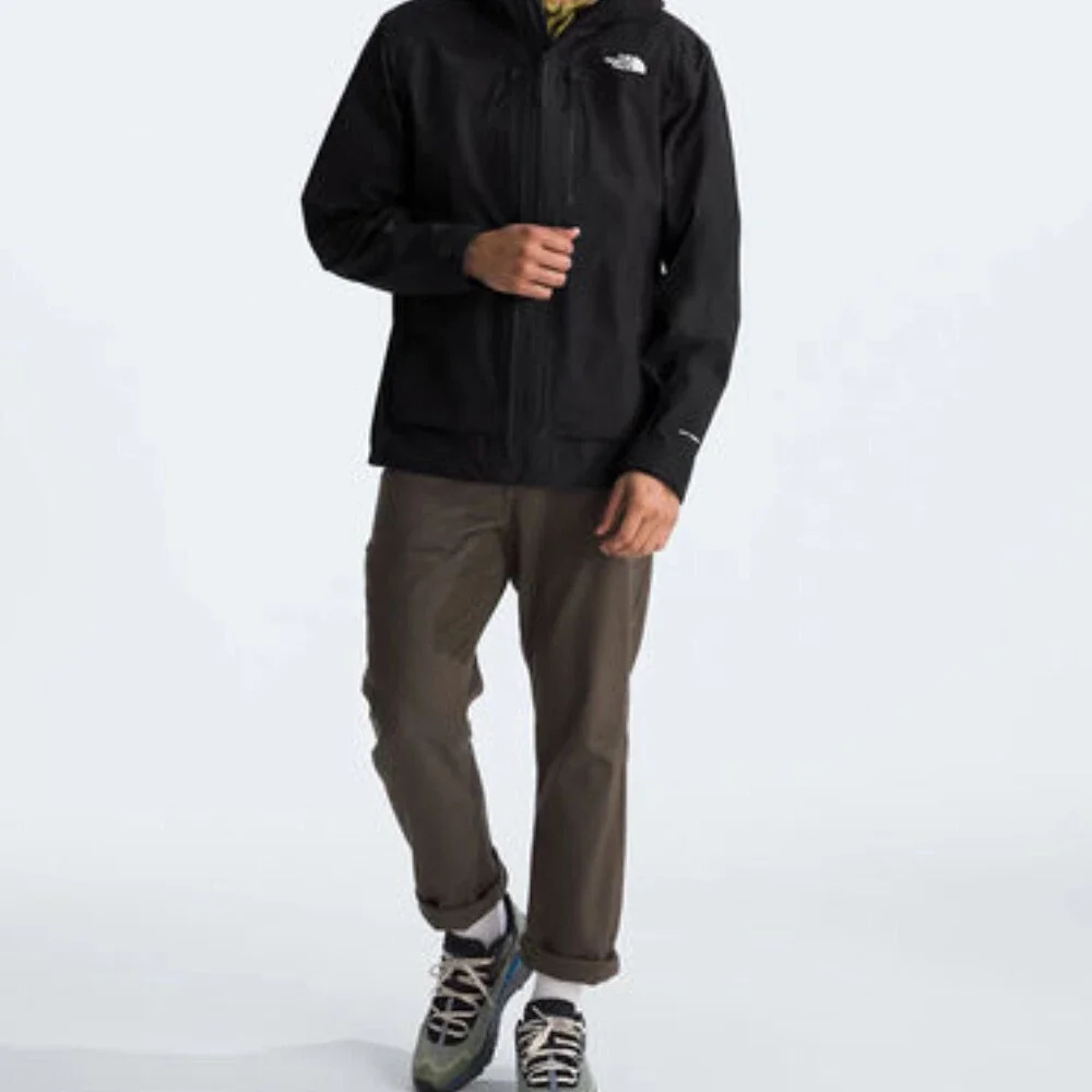 The North Face Vista NF0A86NTJK2 Rain Jacket Men's 2XL Black Long Sleeve CLO112